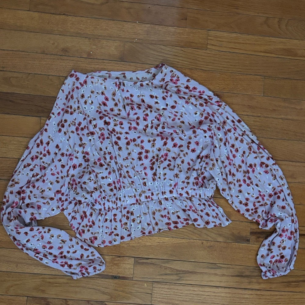 Floral Long Sleeve Women's Top